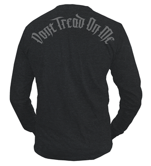 Don't Tread On Me® - Snake Diamond - Longsleeve Shirt, Dark Charcoal