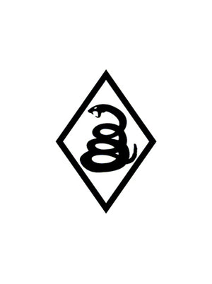 Snake Diamond - 4 x 6 Vinyl Decal