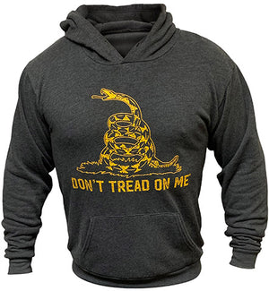 Garrison - Charcoal Heather Hoodie - Don't Tread On Me