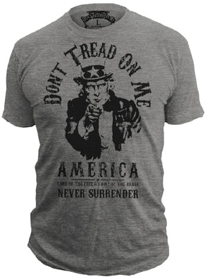 Uncle Sam - 50/50 T-Shirt - Don't Tread On Me